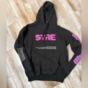 Jaden Smith SYRE TOUR Black  Hoodie - Pink Logo